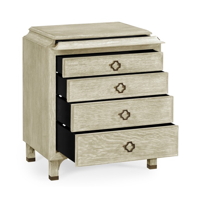 Small Greyed Oak Chest of Drawers