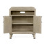 Greyed Oak Nightstand with Marble Top