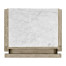 Greyed Oak Nightstand with Marble Top