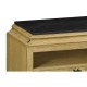 Natural Oak Nightstand with Marble Top