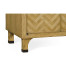 Natural Oak Nightstand with Marble Top