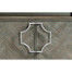 Pewter Oak Nightstand with Marble Top