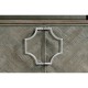 Pewter Oak Nightstand with Marble Top