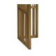 Rectangular Brass Console Table with a Grey Marble Top