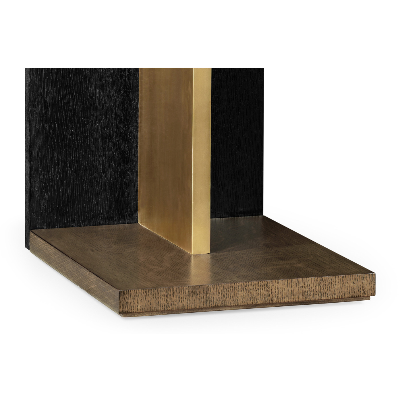 Rectangular Cut-Out Oak End Table