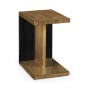 Rectangular Cut-Out Oak End Table