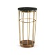 Brass & Marble Round Side Table