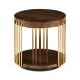Round Antique Mahogany End Table