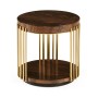 Round Antique Mahogany End Table