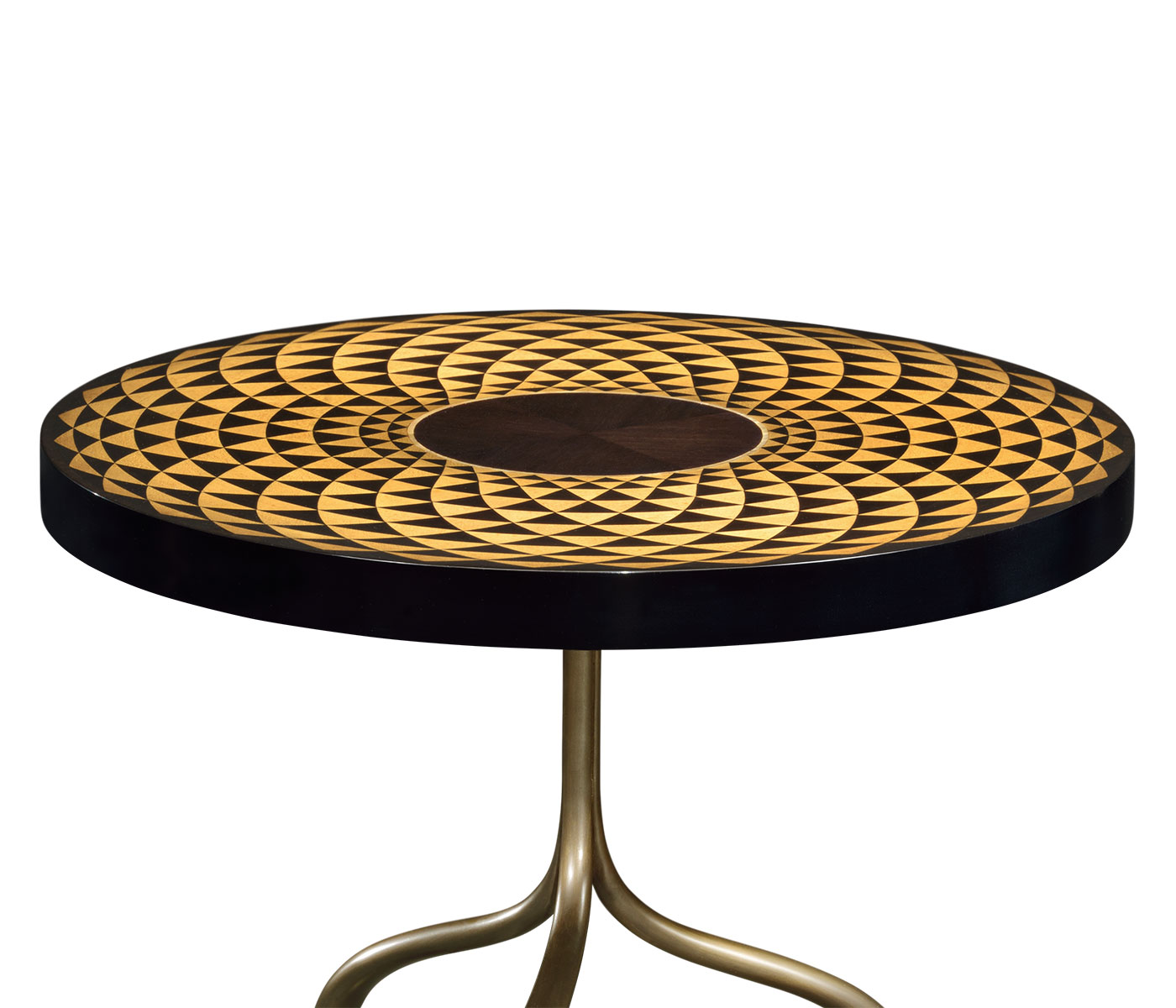 Helical Wine Table with Tripod Base