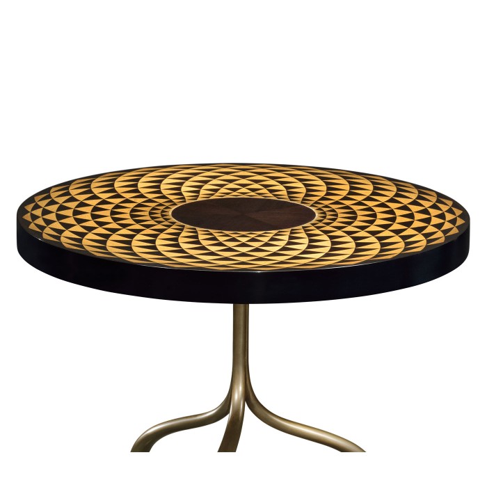 Helical Wine Table with Tripod Base