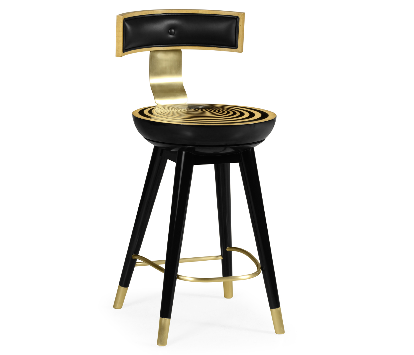 Swivel Counter Stool with Back Support