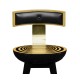 Swivel Counter Stool with Back Support