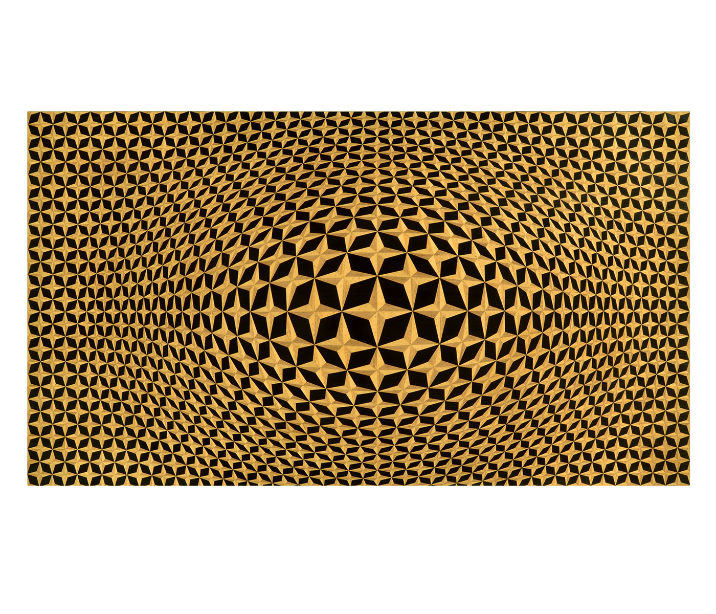 3D Four-Point Star Backlit Geometric Wall Panel