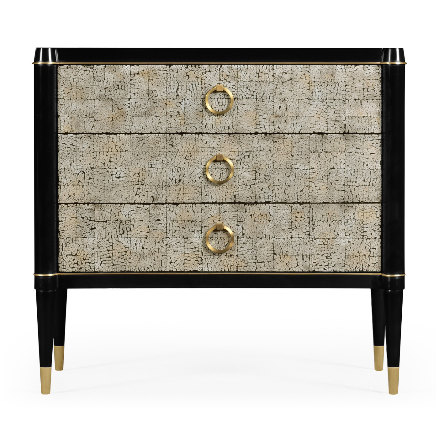 Small Light Grey Eggshell Chest of Drawers