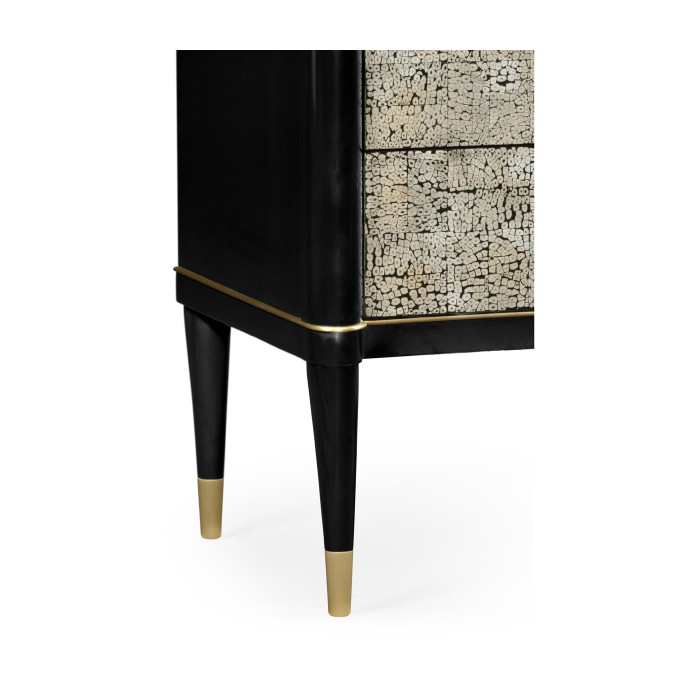 Small Light Grey Eggshell Chest of Drawers