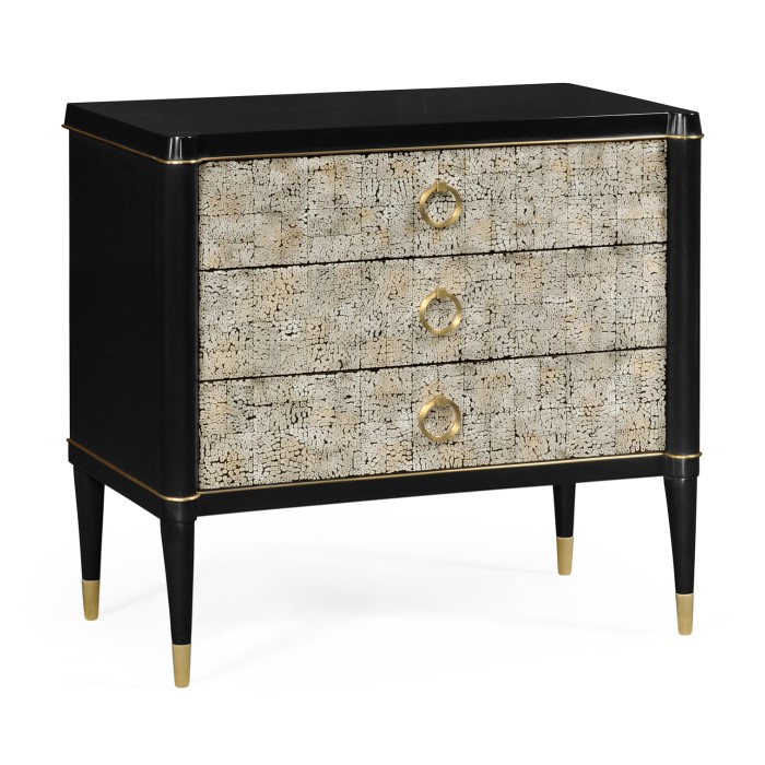 Small Light Grey Eggshell Chest of Drawers