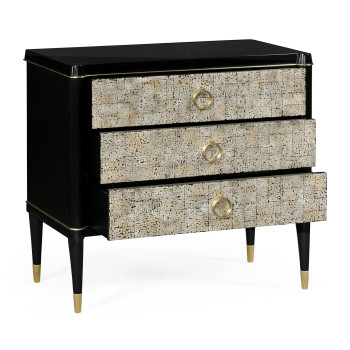 Small Light Grey Eggshell Chest of Drawers