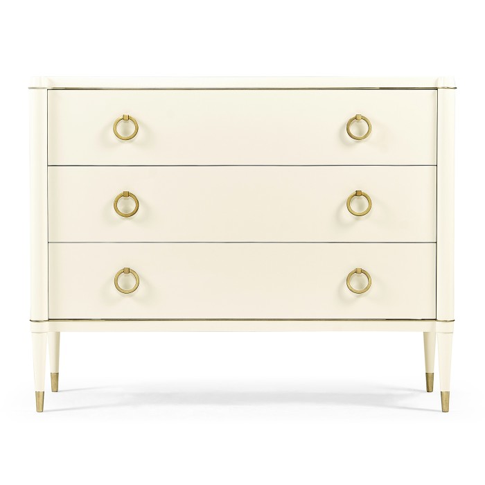 Large Ivory Chest of Drawers