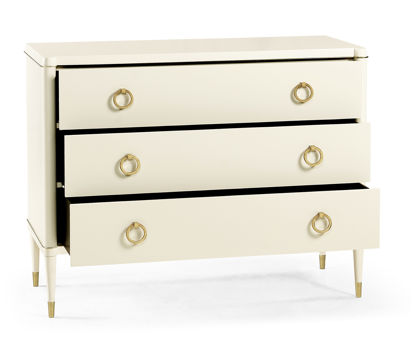 Large Ivory Chest of Drawers