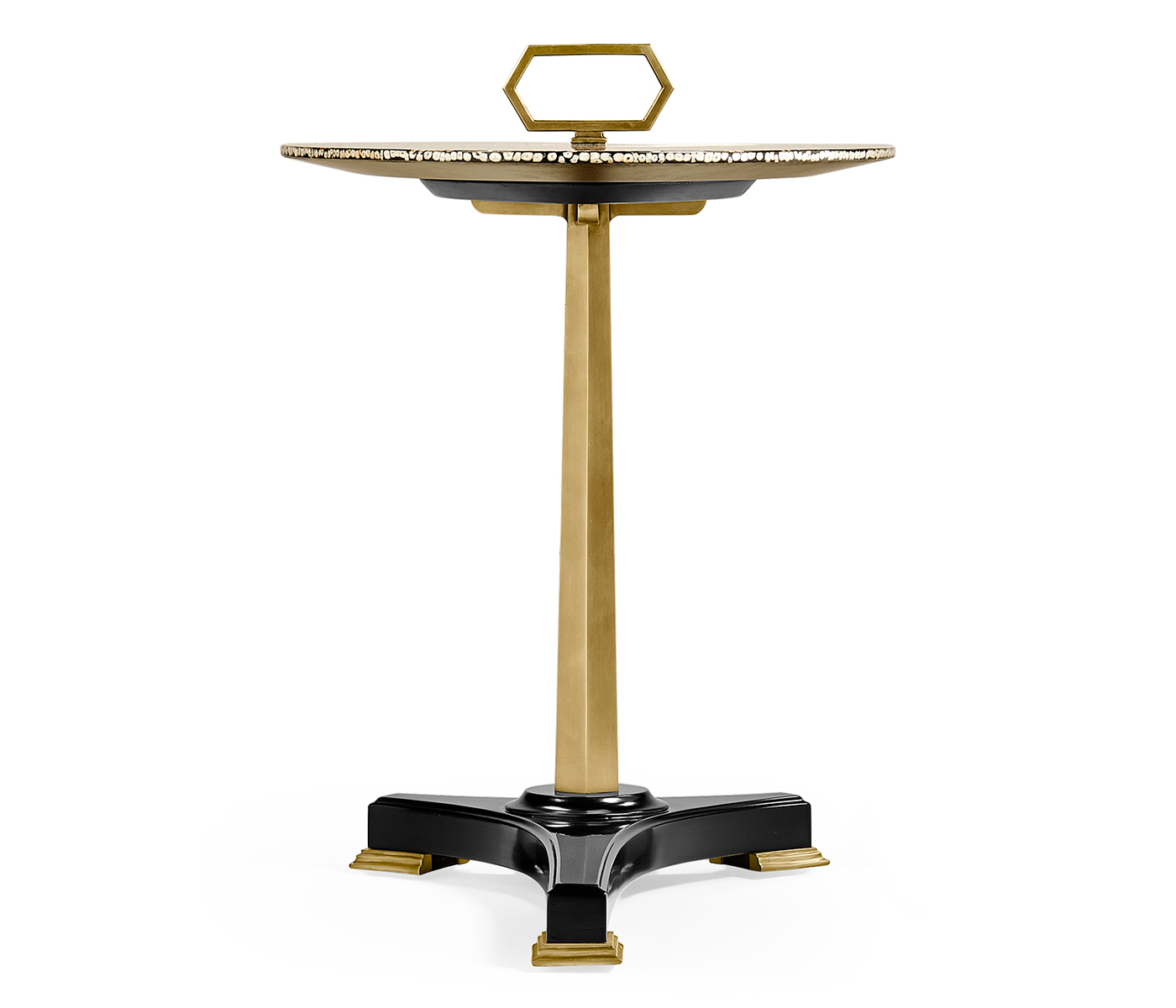 Honey Eggshell Sofa End Table