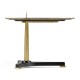Honey Eggshell Sofa End Table
