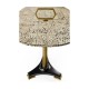 Honey Eggshell Sofa End Table