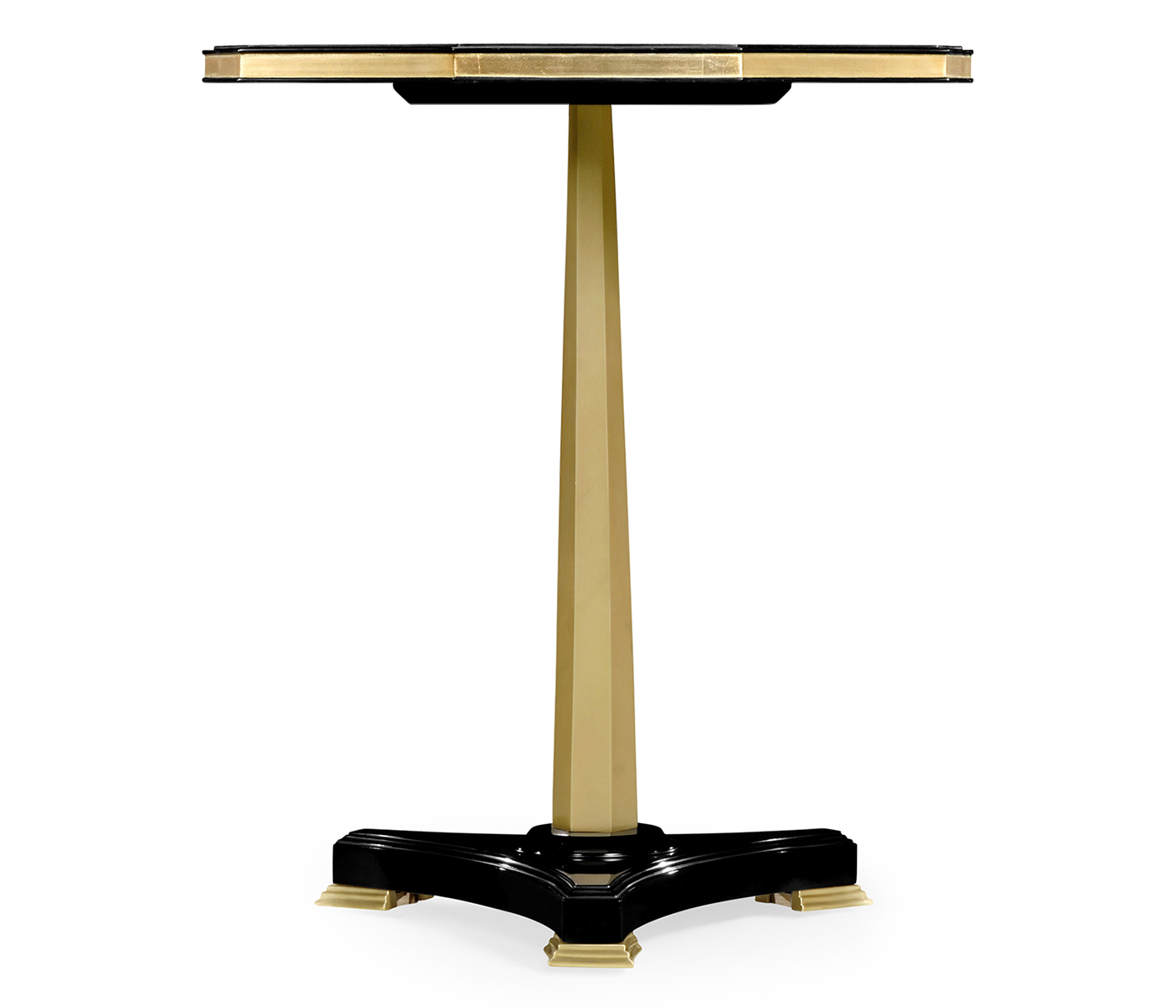 Nonagon Honey Eggshell Side Table