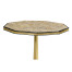 Nonagon Honey Eggshell Side Table