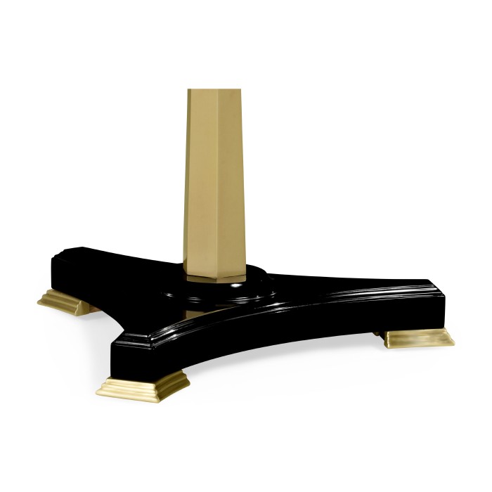 Nonagon Honey Eggshell Side Table