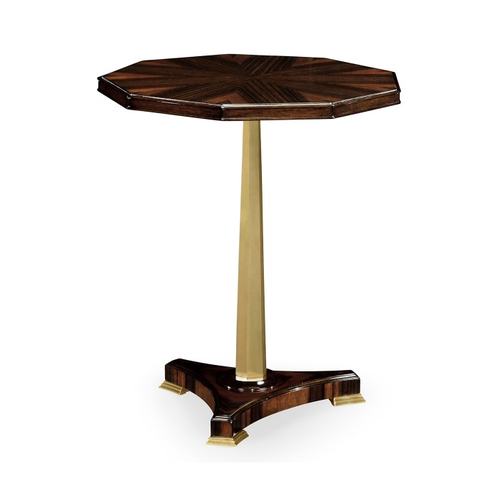 Nonagon Macassar Ebony Side Table