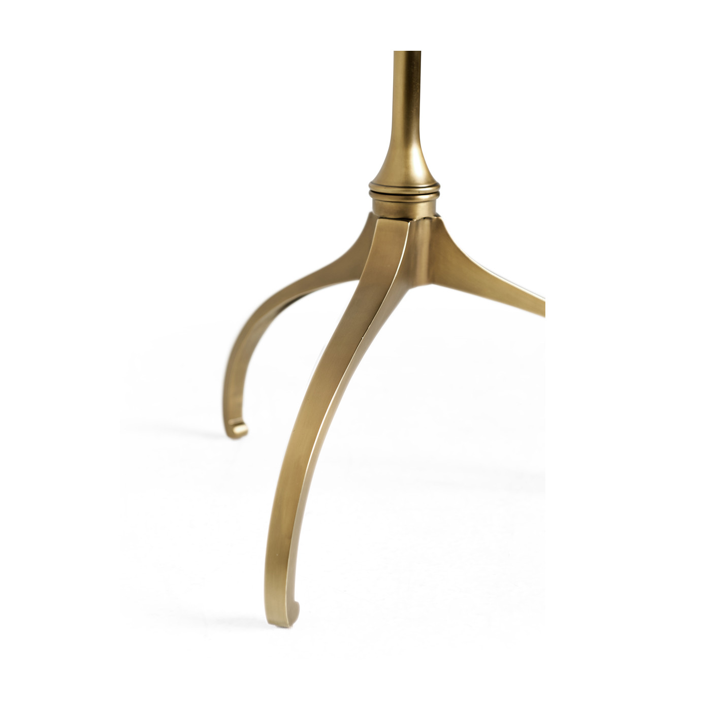 Round Dark Brown Eggshell Side Table