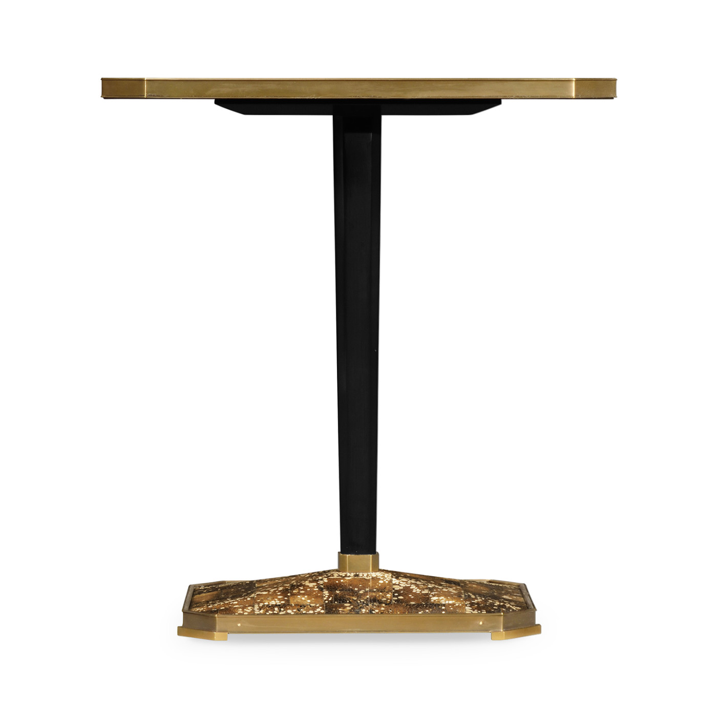 Rectangular Eggshell & Antique Mirror Side Table