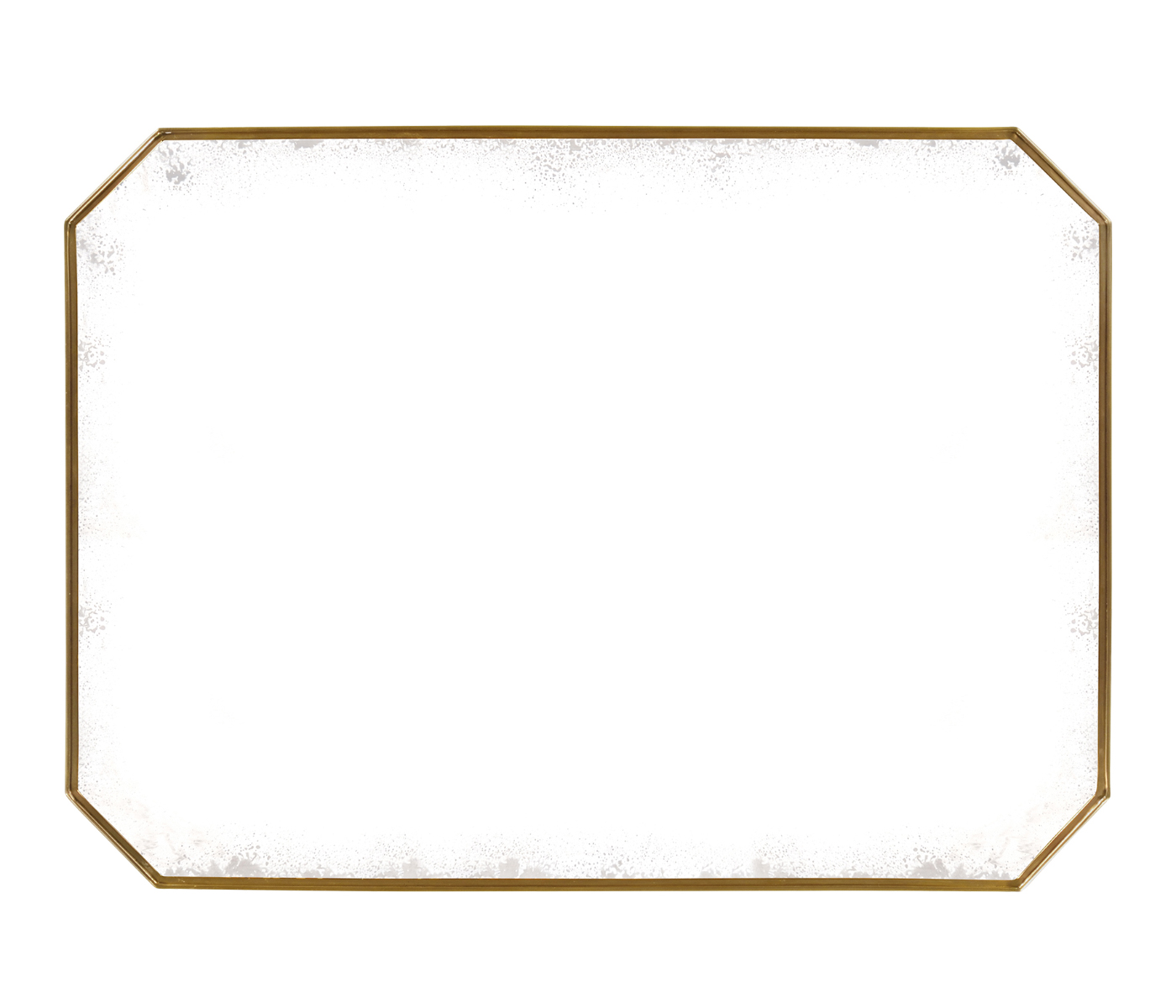 Rectangular Eggshell & Antique Mirror Side Table