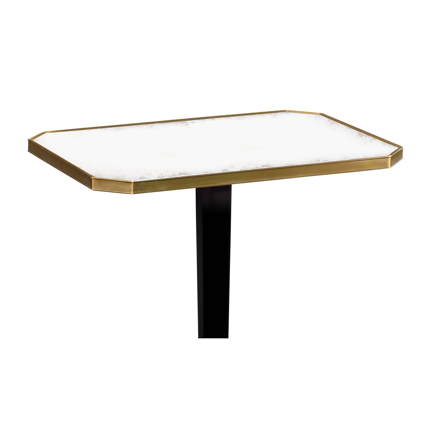 Rectangular Eggshell & Antique Mirror Side Table