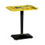 Rectangular Black & Trompe L'oeil Side Table
