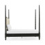 Tropical Walnut & Black Barleytwist US King Bed