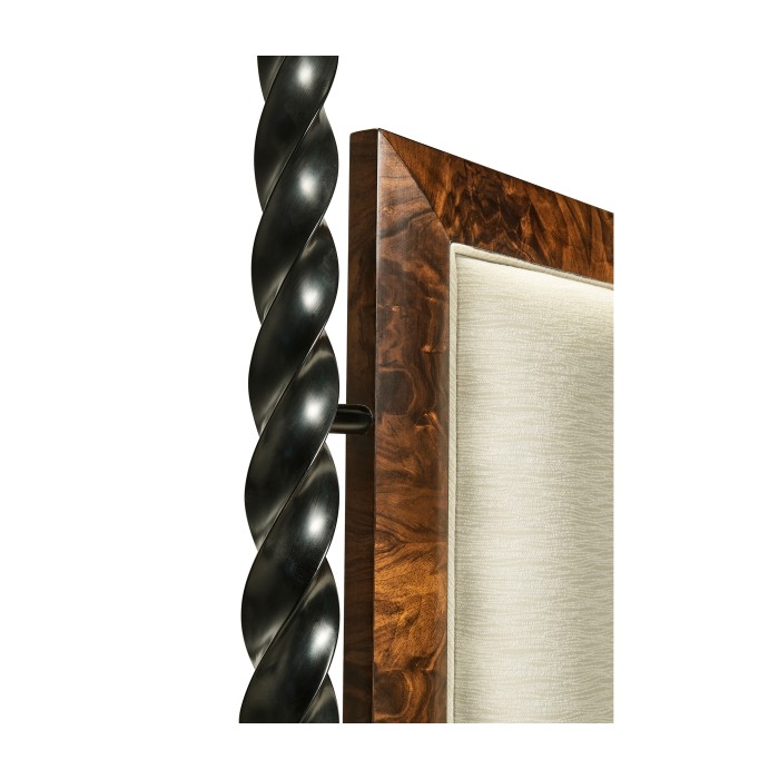 Tropical Walnut & Black Barleytwist US King Bed