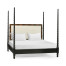 Tropical Walnut & Black Barleytwist US King Bed