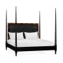 Tropical Walnut & Black Barleytwist US King Bed