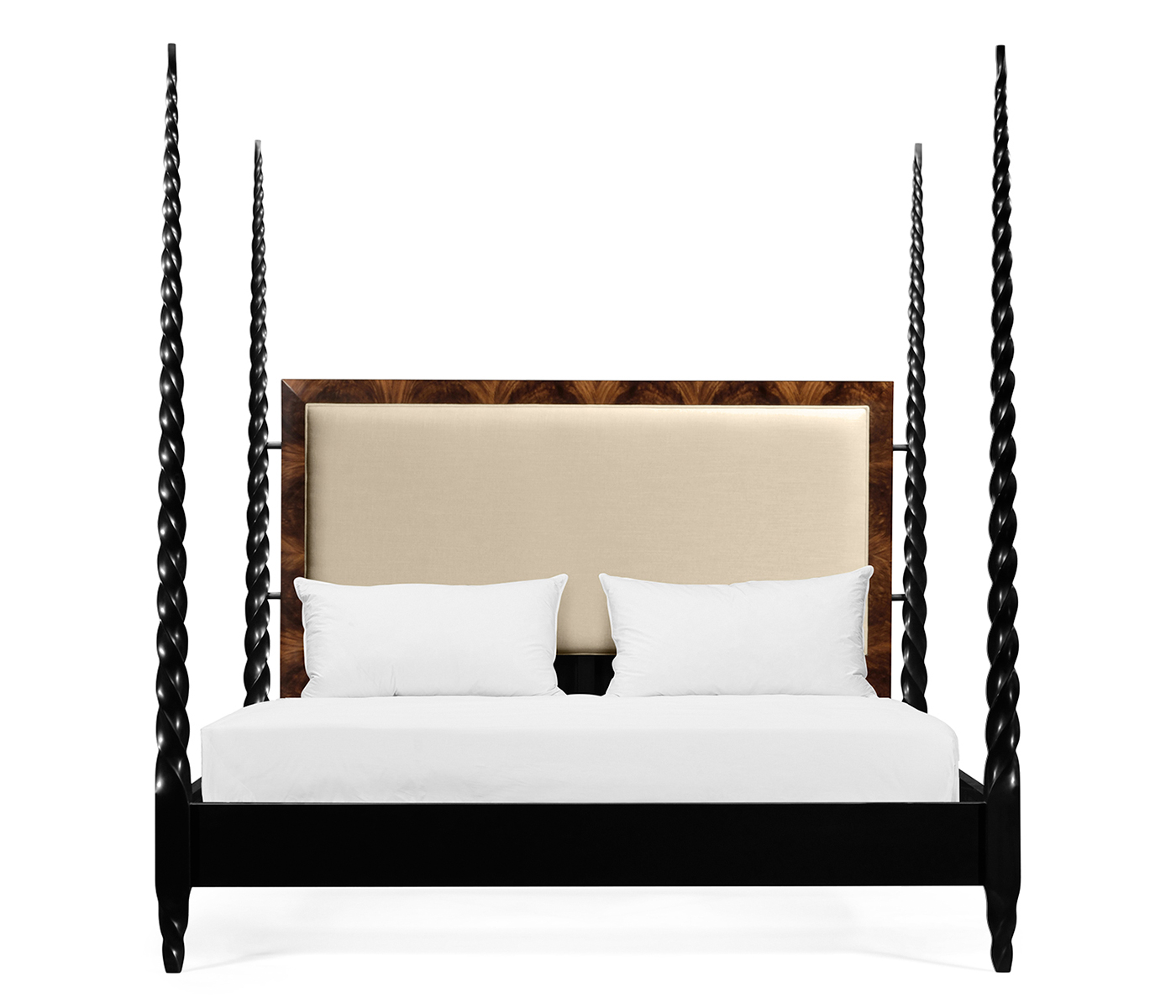 Tropical Walnut & Black Barleytwist US Queen Bed