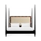 Tropical Walnut & Black Barleytwist US Queen Bed