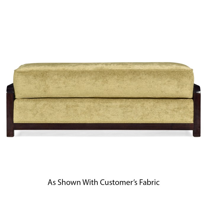 Sonokelling & Brown Rattan Ottoman