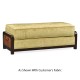 Sonokelling & Brown Rattan Ottoman