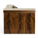 Antique Mahogany Brown High Lustre Sofa