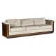 Antique Mahogany Brown High Lustre Sofa