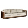 Antique Mahogany Brown High Lustre Sofa