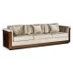 Antique Mahogany Brown High Lustre Sofa