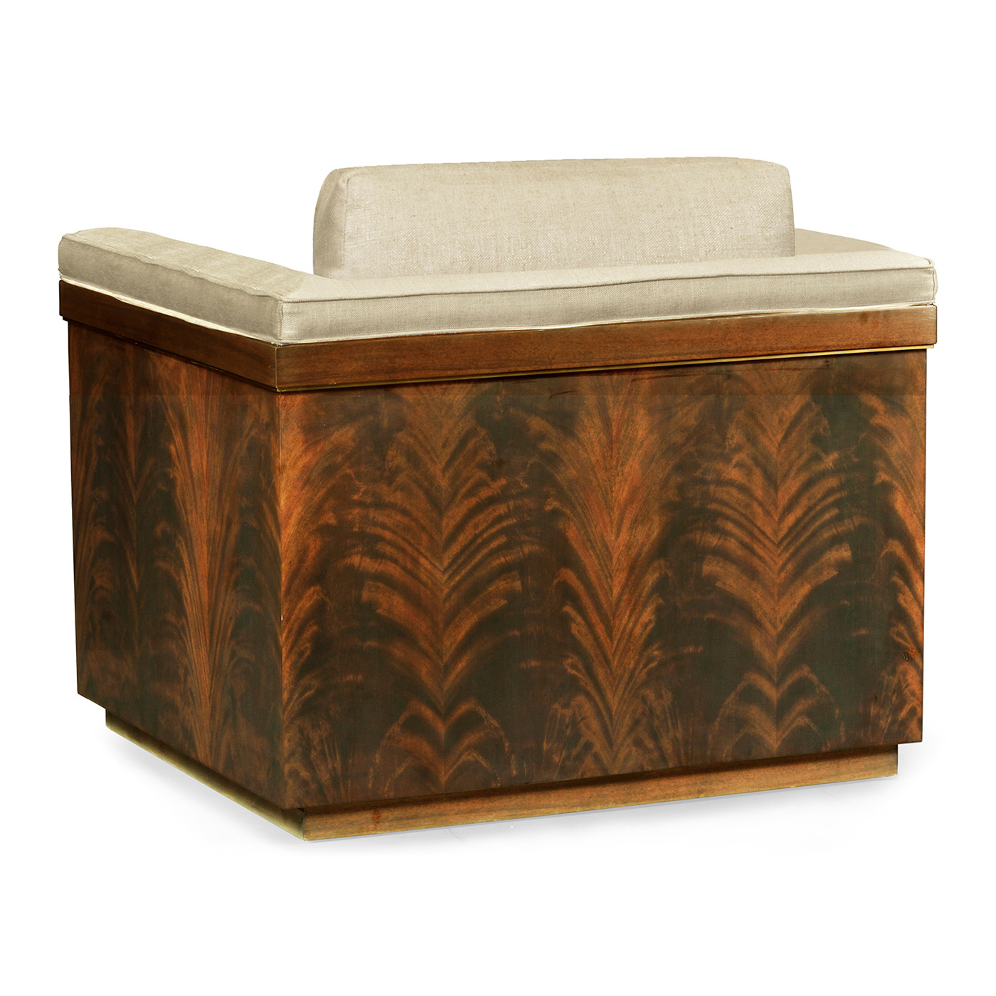 Antique Mahogany Brown High Lustre Chair