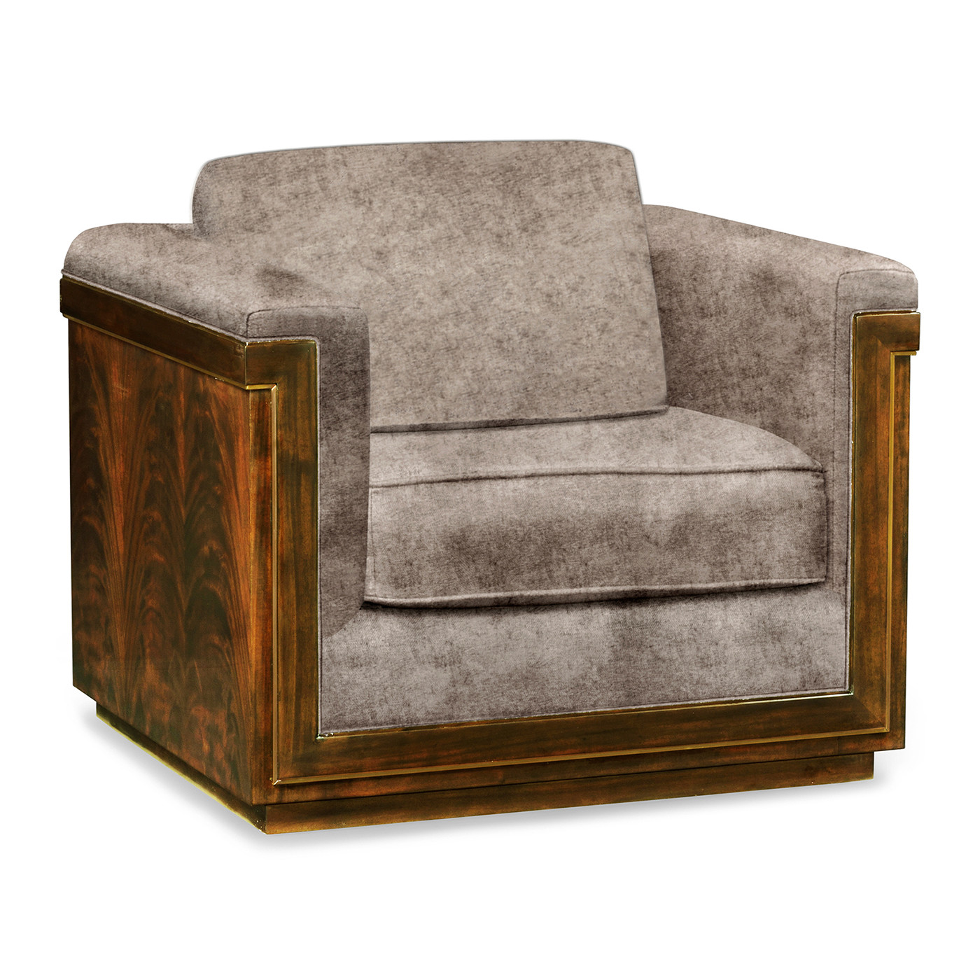 Antique Mahogany Brown High Lustre Chair